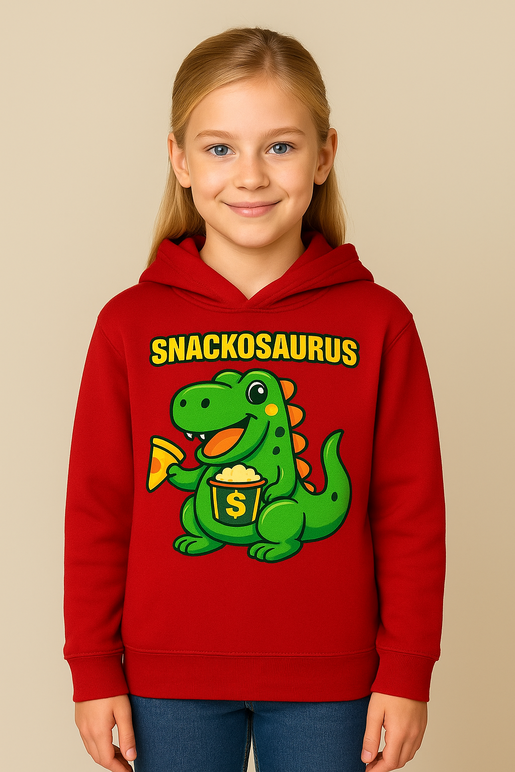 Snackosaurus™ Pullover — Edition I: Crimson Crunch