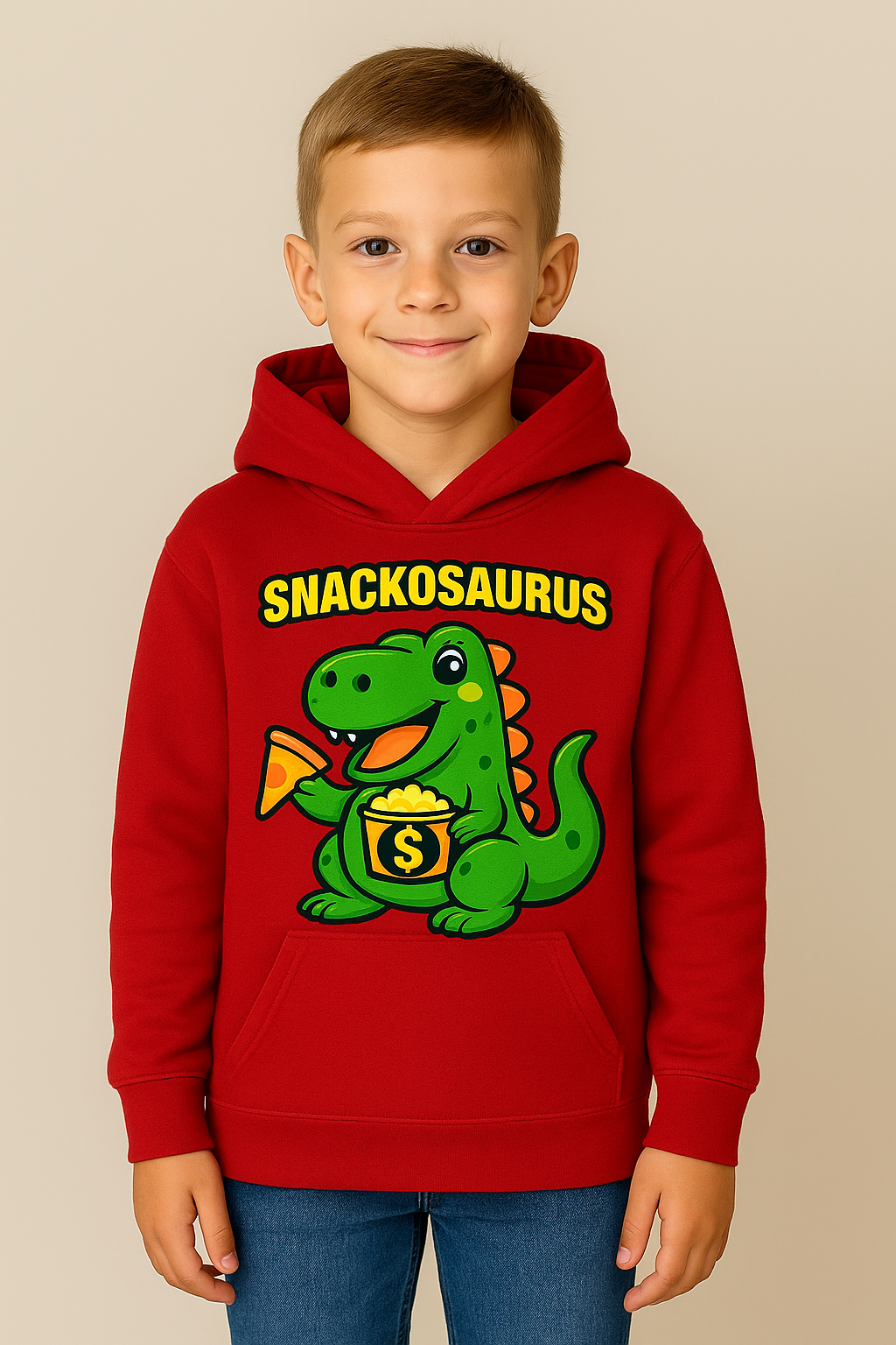 Snackosaurus™ Pullover — Edition I: Crimson Crunch